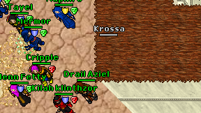 Krossa on screen