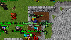 Sir Bozze on screen
