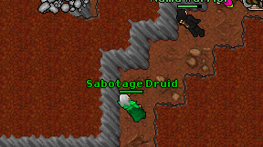 Sabotage Druid on screen