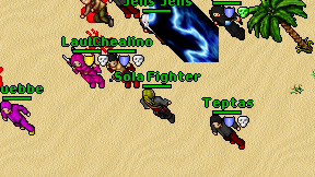 Sola Fighter on screen
