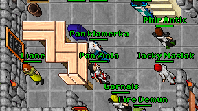 Pan klamerka on screen