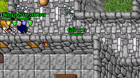 Glitch on screen