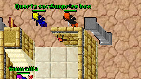 Surprise box on screen