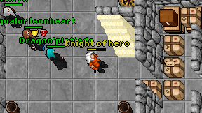 Knight of hero on screen