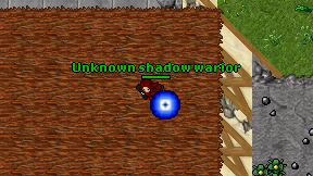 Unknown shadow warior on screen