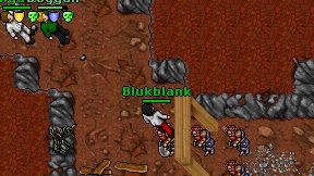 Blukblank on screen