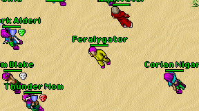 Feralygator on screen
