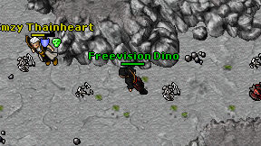 Freevision Dino on screen