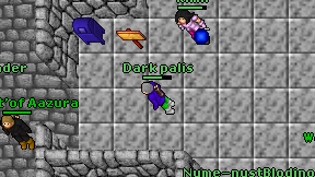 Dark palis on screen