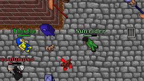 Sun rider on screen