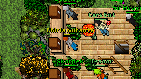 Chirla mutante on screen
