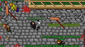 Sand Raq on screen