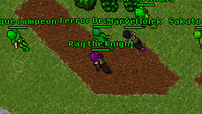 Raq the Knight on screen