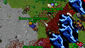 Sacrus Sherion on screen