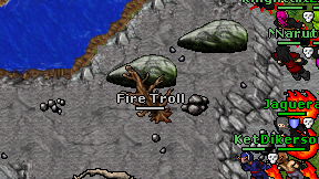 Fire Troll on screen