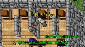 Knight Praga on screen
