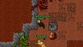 Exherion on screen