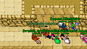 Cruzado master on screen