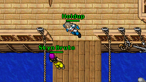 Holdup on screen