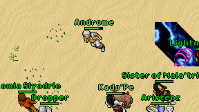 Androme on screen