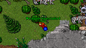 Weapon Specialist on screen