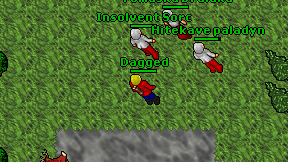 Dagged on screen