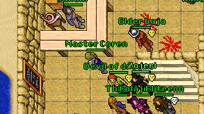 Master Coren on screen