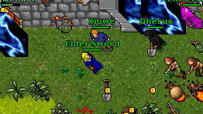Elder Sword on screen