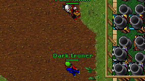 Dark troner on screen