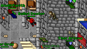 Bullet Dexter on screen