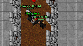 Hero Die on screen