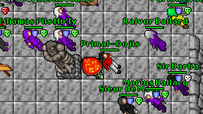 Primal-Dojis on screen
