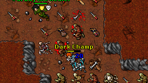 Dark Champ on screen