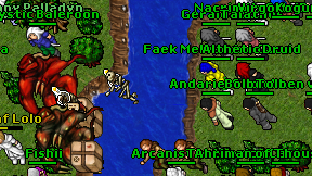Althetic Druid on screen