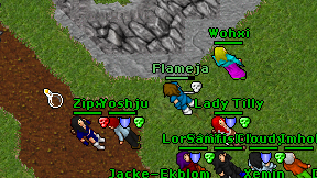 Flameja on screen