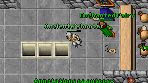 Anciente'shooter on screen