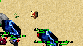Stingox on screen