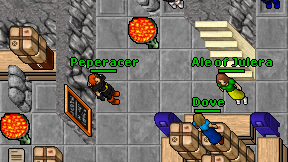 Peperacer on screen