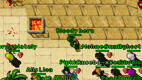 Bloody hera on screen