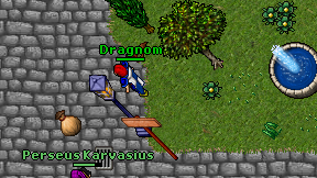 Dragnom on screen