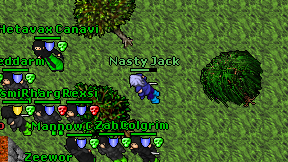 Nasty Jack on screen