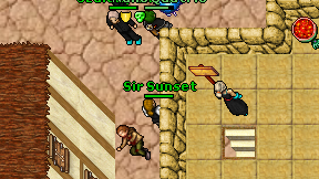 Sir Sunset on screen