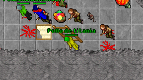 Pollo de titania on screen