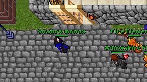 Shadow monox on screen