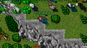 Blankkaa on screen