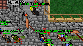 Gunpistol on screen