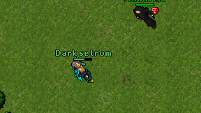 Dark setrom on screen