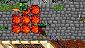 Shambler on screen