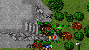 Trunns on screen