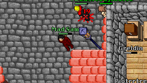 Mad Sam on screen